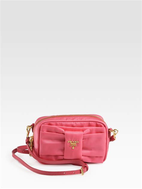 prada pink nylon bag|prada tessuto nylon pouch.